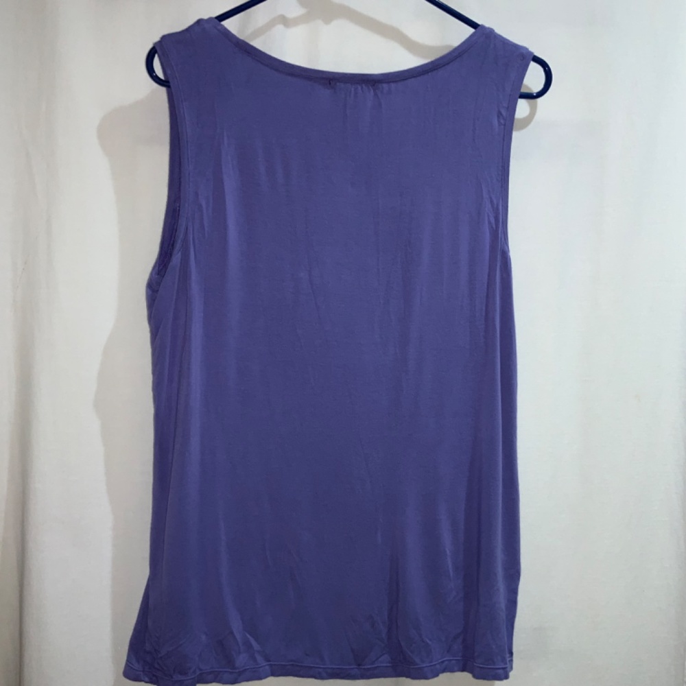 Alfani blouse Sz XL sleeveless front pleat detail - Picture 3 of 3